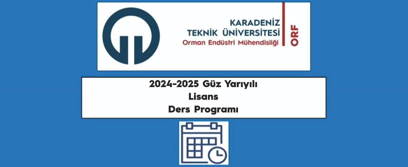 Güz Yarıyılı Lisans Ders Programı