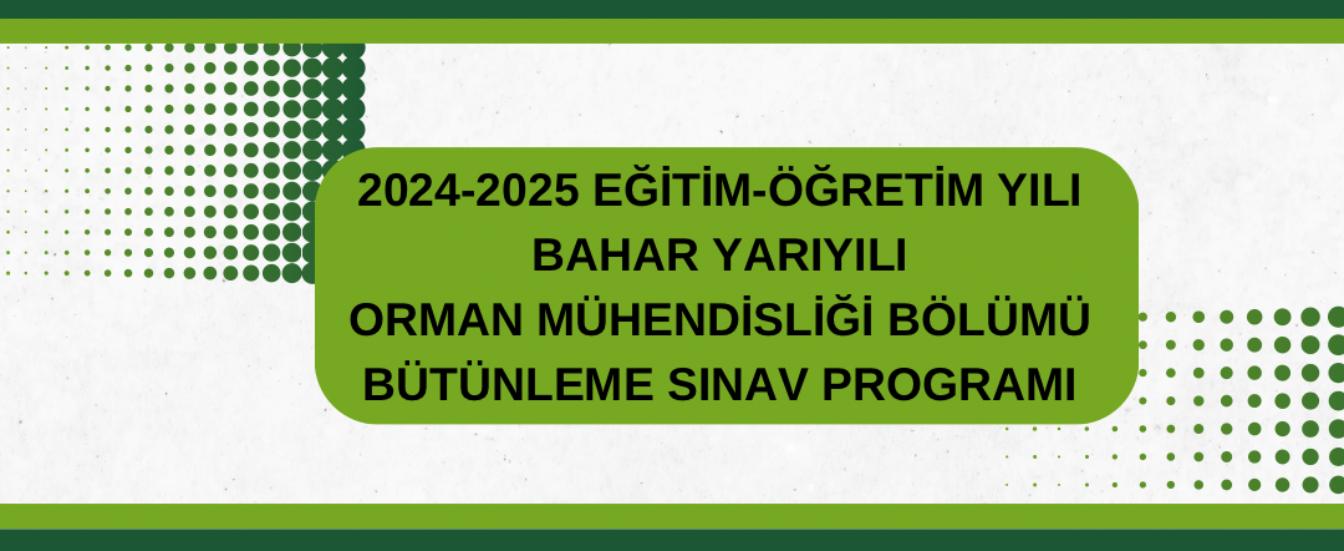 Bütünleme Sınav Programı