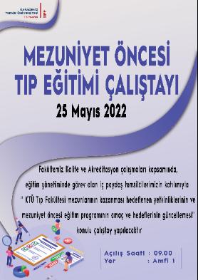 Mezuniyet Öncesi Tıp Eğitimi Çalıştayı
