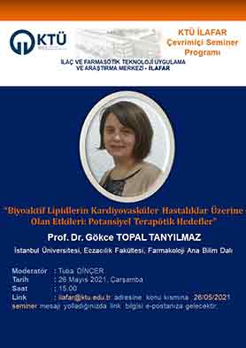 Biyoaktif Lipidlerin Kardiyovasküler Hastalıklar Üzerine Olan Etkileri: Potansiyel Terapötik Hedefler