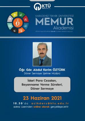 İdari Para Cezaları, Beyanname Verme Süreleri, Döner Sermaye