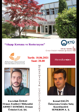 Mühendislik Uygulamaları - Ahmet Demirel Orman Ürünleri Emprenye San. ve Tic. Ltd. Şti ve Senkron A.Ş.