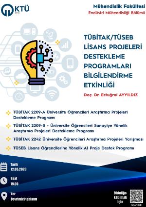 TÜBİTAK/TÜSEB Lisans Projeleri Destekleme Programları Bilgilendirmesi