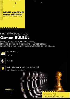 Elektronik Belge Yönetim Sistemi (EBYS) Eğitimi - 2