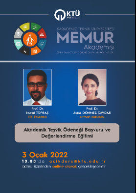 Akademik Teşvik Ödeneği Başvuru ve Değerlendirme Eğitimi