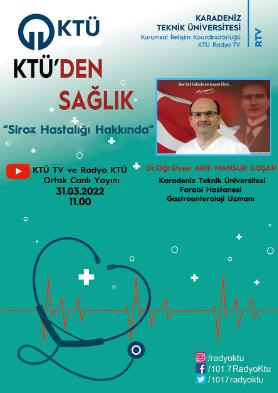 Dr. Öğr. Üyesi Arif Mansur ÇOŞAR Canlı Yayında