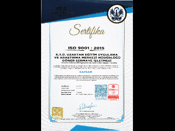 TÜRKAK'tan Üniversitemiz Uzaktan Eğitim ve Araştırma Merkezi'ne Sertifika