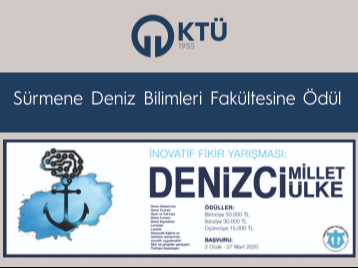 Sürmene Deniz Bilimleri Fakültesi Gemi Makineleri İşletme Mühendisliğine Ödül 