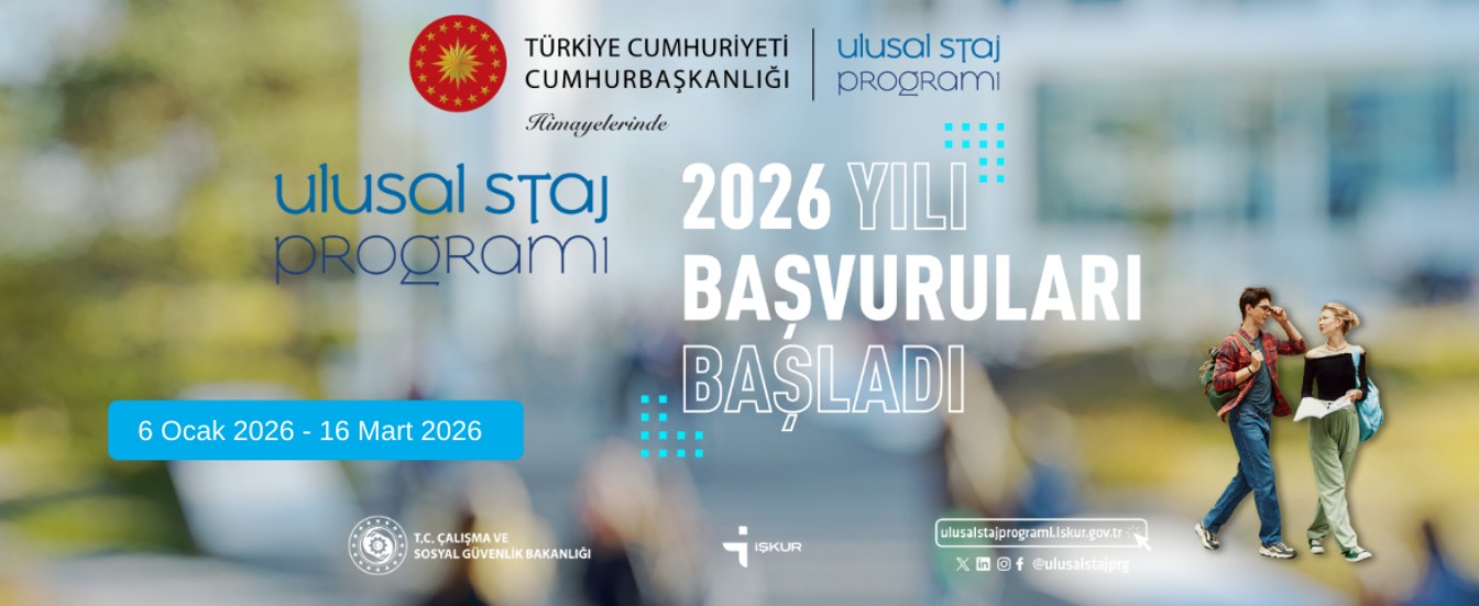Ulusal Staj Programı 2026 Yılı Başvuruları Başladı