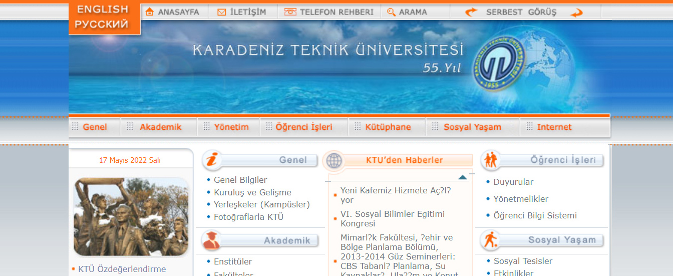 2005 yılı web sayfamız