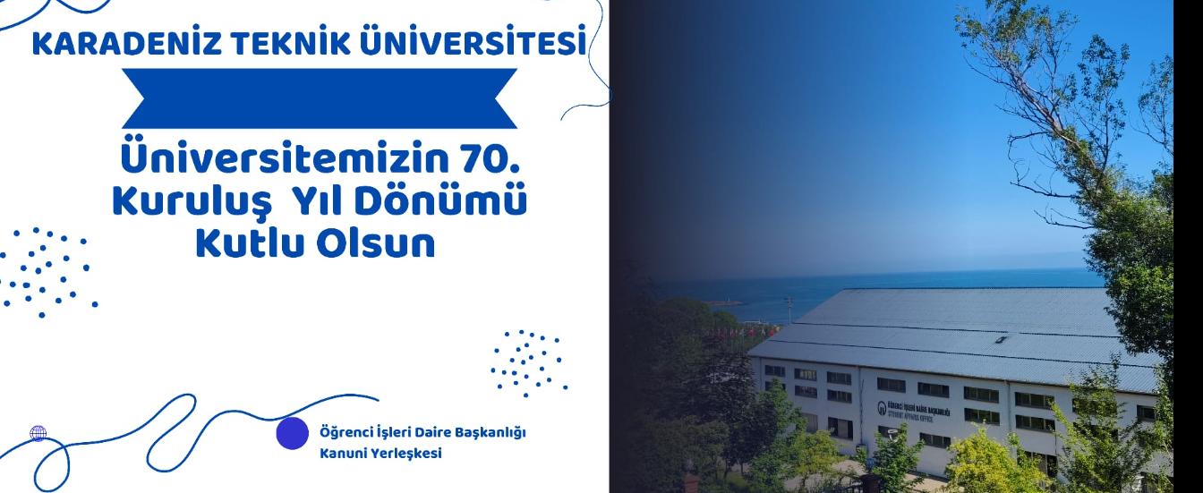Üniversitemizin 70. Kuruluş Yıl Dönümü Kutlu Olsun